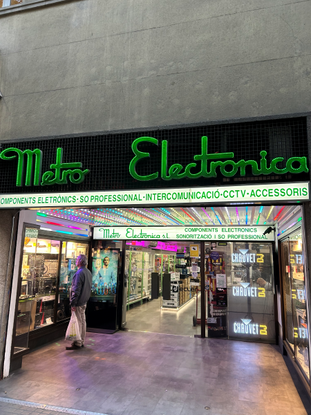 An audio store in Sant Antoni.